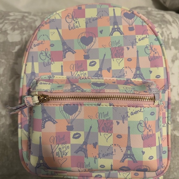 Handbags - NWT Colorful Paris Mini Backpack‎ Purse